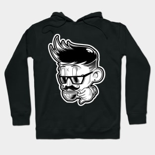 moustache man Hoodie